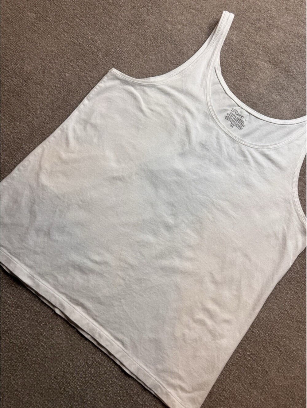 Nordstrom Lingerie Women's 2X White Tank Top Camisole (1003)